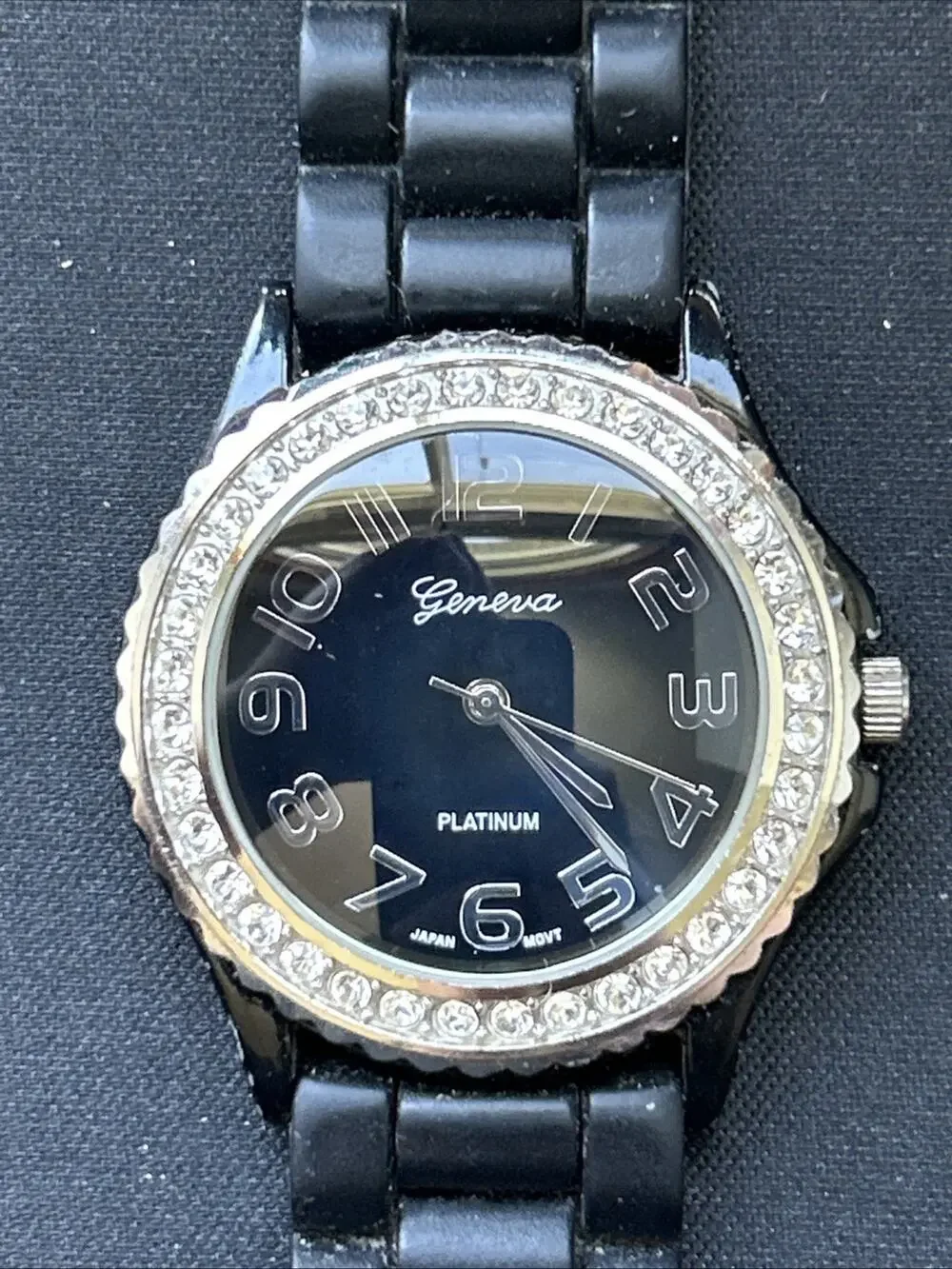 Geneva Black Dial And Case Women’s Quartz Watch